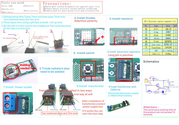 Hv1 High Voltage Igniter Kit