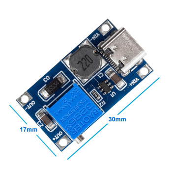 MT3608 Type C Boost Modül
