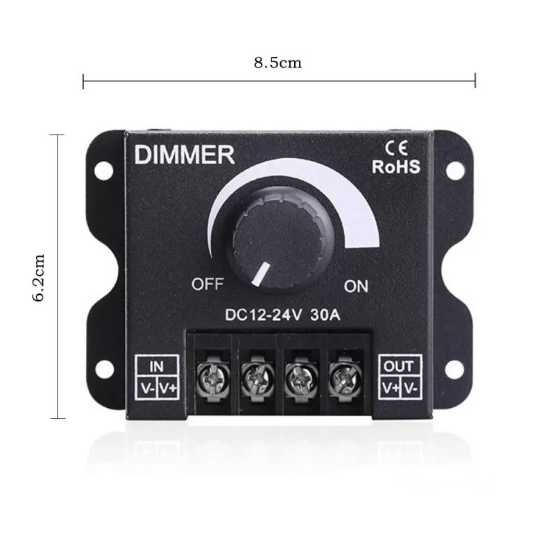 DC 12V - 24V 30A Led Dimmer