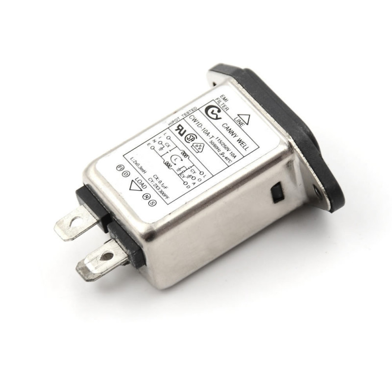 CW1D-10A-T 250V 10A C14 Socket with EMI Filter