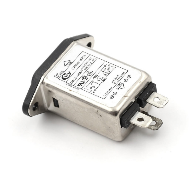 CW1D-10A-T 250V 10A C14 Socket with EMI Filter