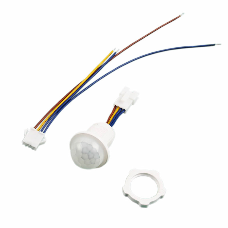 220V PIR Hareket Sensörü 25cm Kablolu