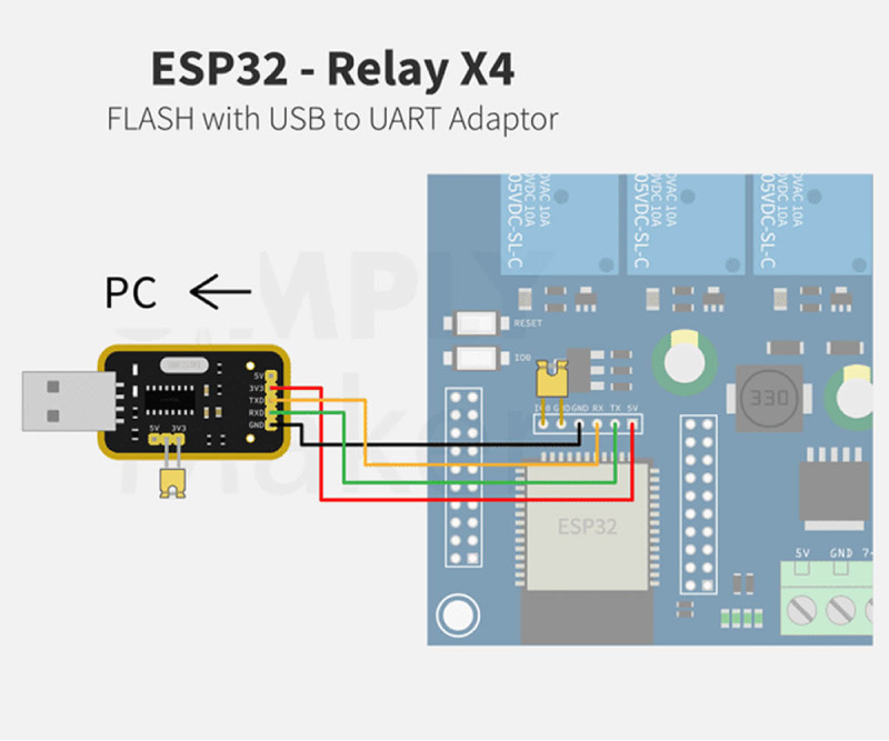 ESP32 Relay Board 4 Channel