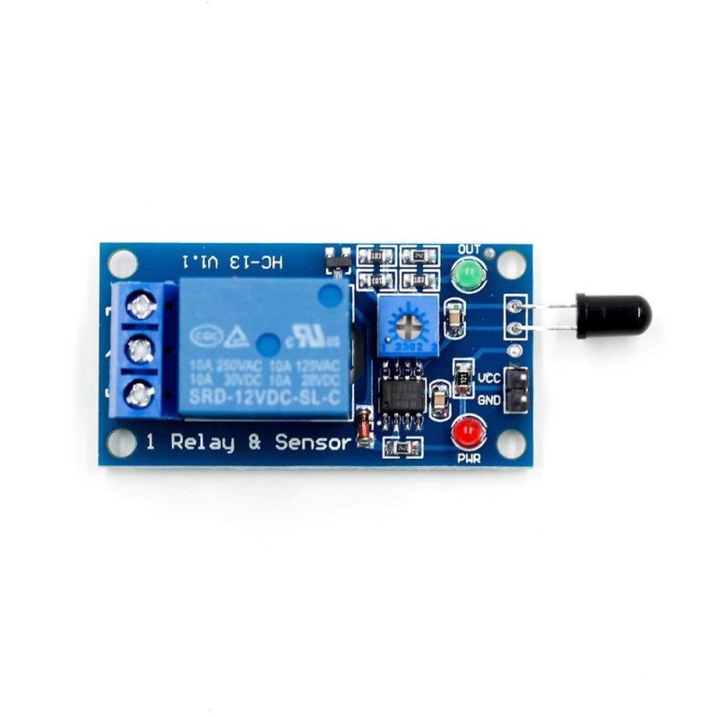 12V Relay Flame Fire Detection Sensor Module