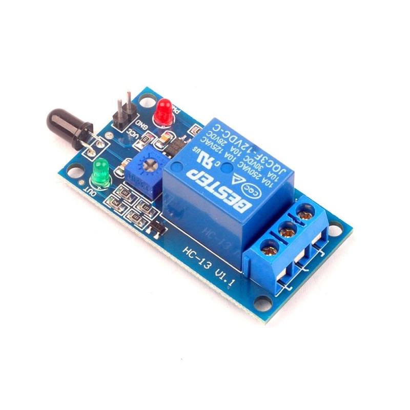 12V Relay Flame Fire Detection Sensor Module