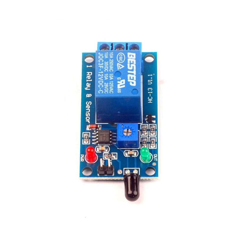12V Relay Flame Fire Detection Sensor Module