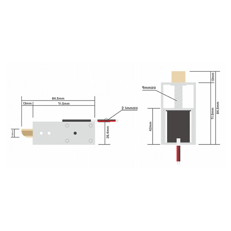JF-S1670DL Solenoid Lock DC 12V