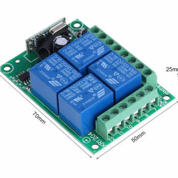 433MHz 4 Channel Relay 12V KR1204