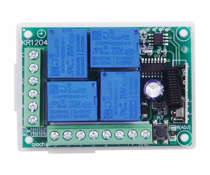 433MHz 4 Channel Relay 12V KR1204