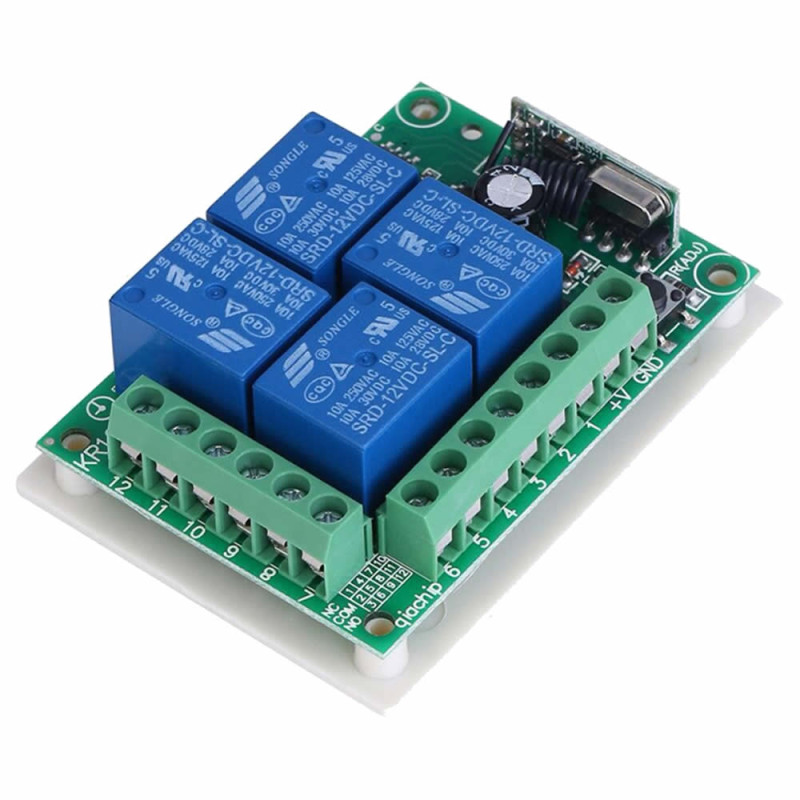 433MHz 4 Channel Relay 12V KR1204