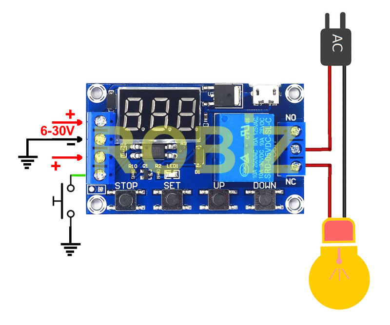 30V Timer Relay Module