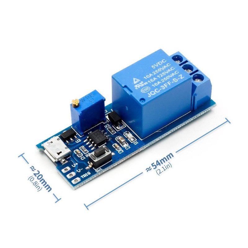Micro Usb Time Delay Relay Module