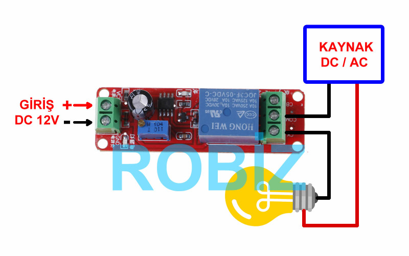 NE555 Time Delay Relay Module