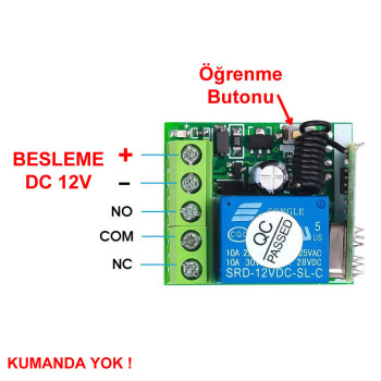 433Mhz RF 1 Channel Relay Module DC 12V