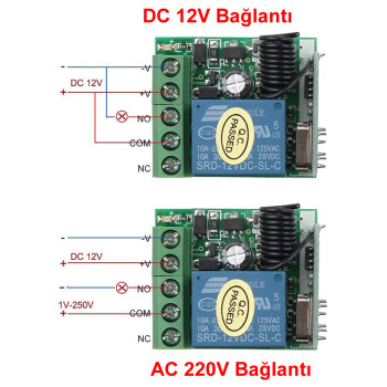 433Mhz RF 1 Channel Relay Module DC 12V