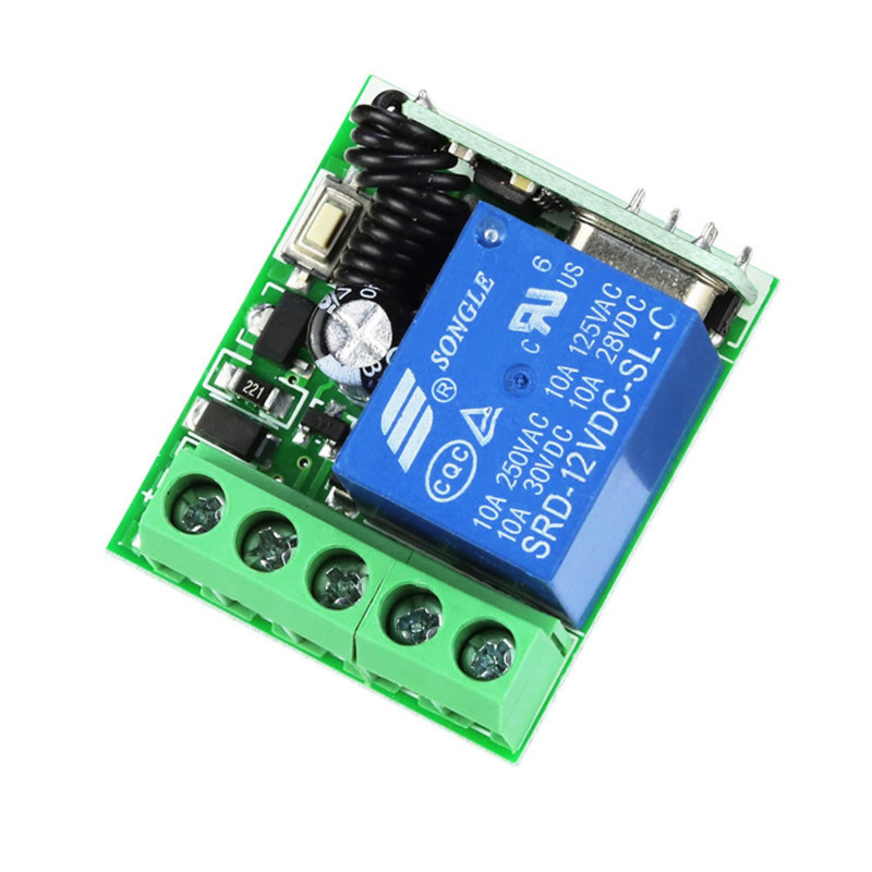 433Mhz RF 1 Channel Relay Module DC 12V