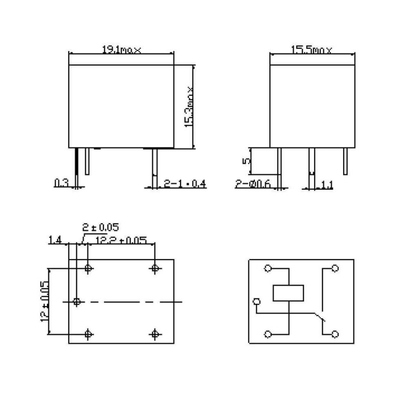 SRD-12VDC-SL-C SONGLE 12V Relay