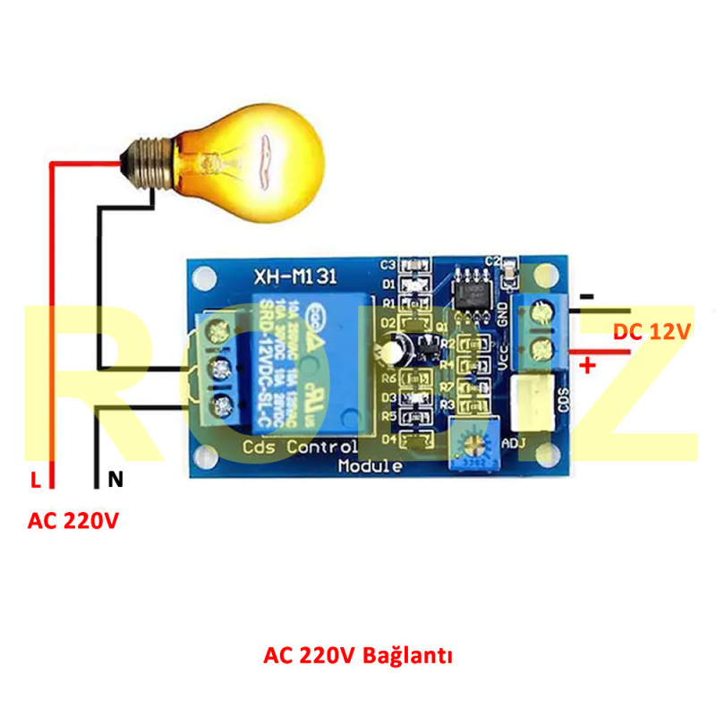 XH-M131 12V Ldr Light Controlled Relay