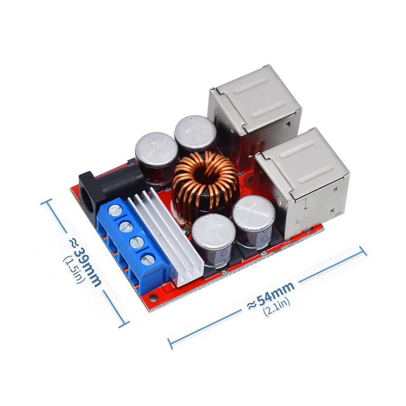 35V to 5V 10A 4 Port Usb Board