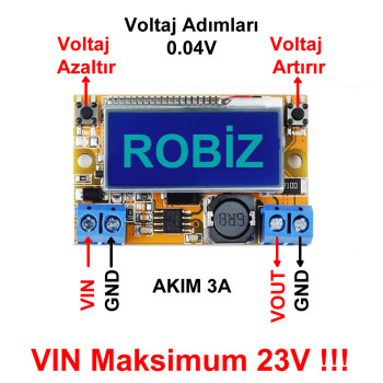 3A Adjustable Power Supply with Display