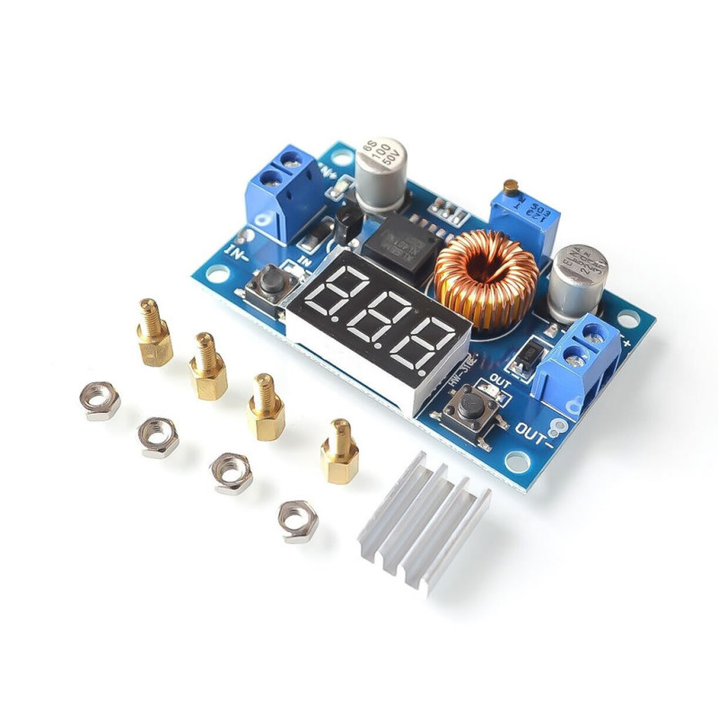 XL4015 5A Step-Down Converter with Voltmeter