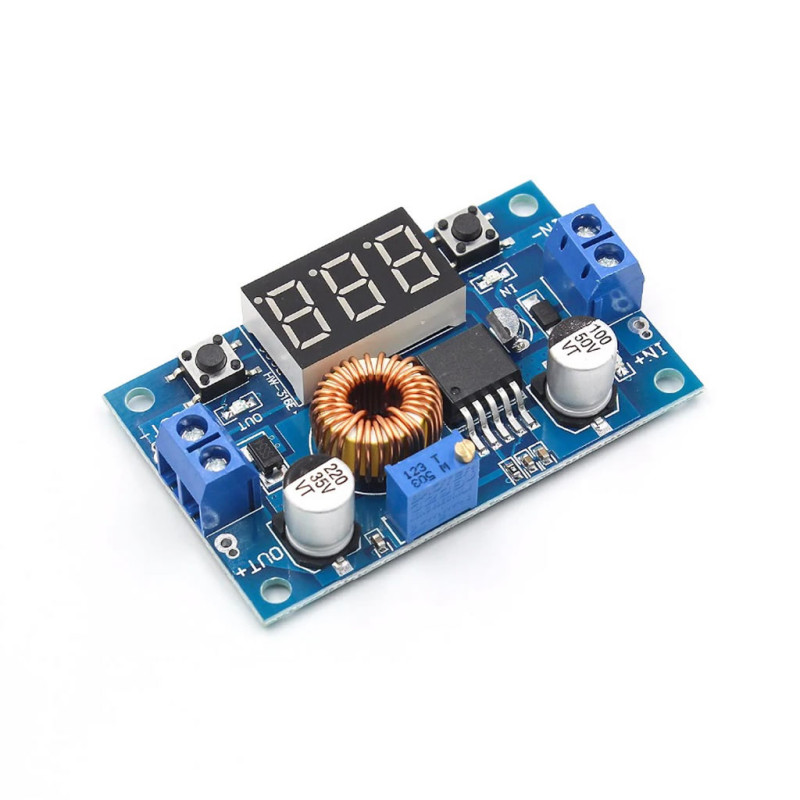 XL4015 5A Step-Down Converter with Voltmeter
