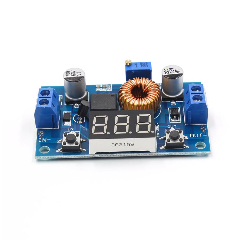 XL4015 5A Step-Down Converter with Voltmeter