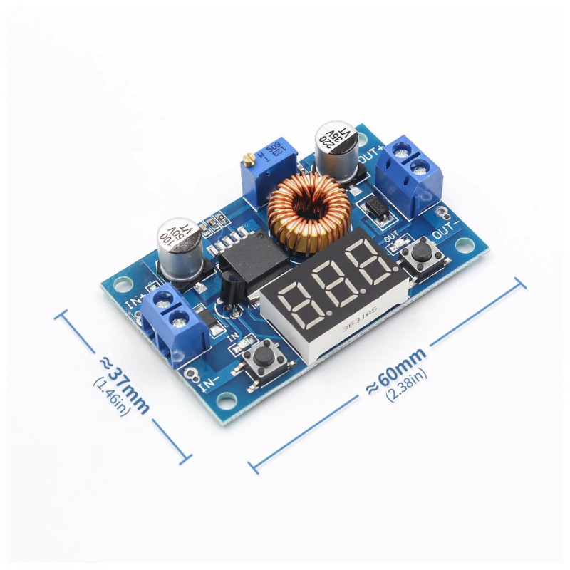 XL4015 5A Step-Down Converter with Voltmeter