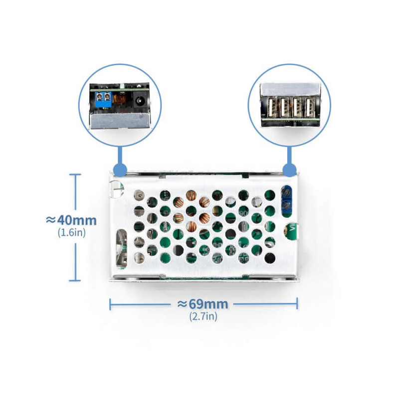 4 Usb Port 5V 5A Step Down Converter