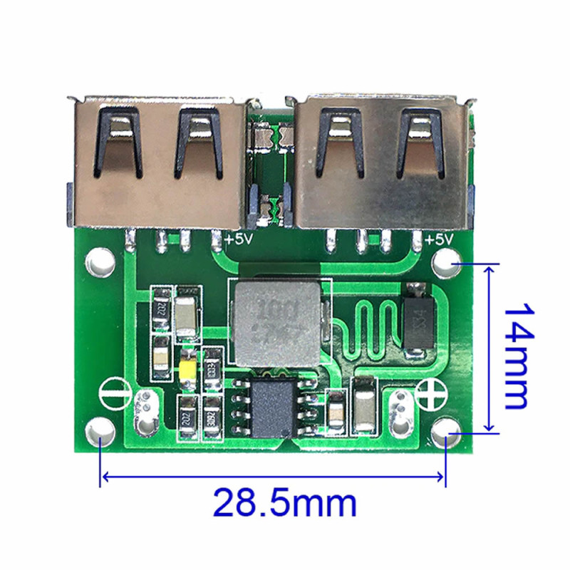 Dual USB Output Step Down Voltage Converter HW-681