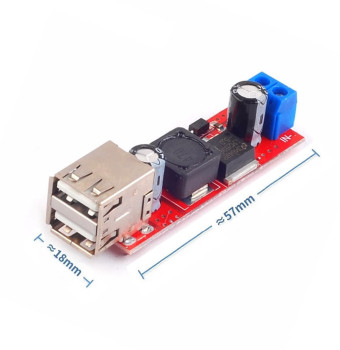 LM2596 Dual USB Power Module