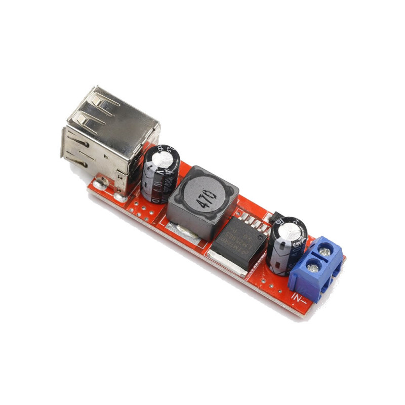 LM2596 Dual USB Power Module