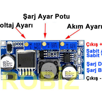LM2596 ACAV Pil Şarj Modülü