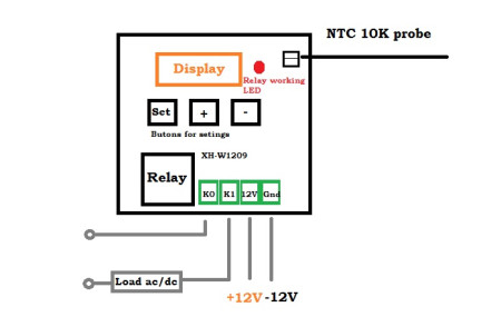 W1209 Temperature Controlled Thermostat