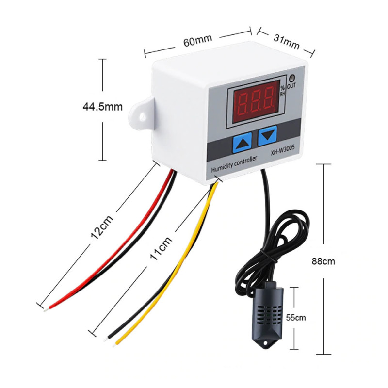 XH-W3005 DC 12V Nem Kontrol Cihazı