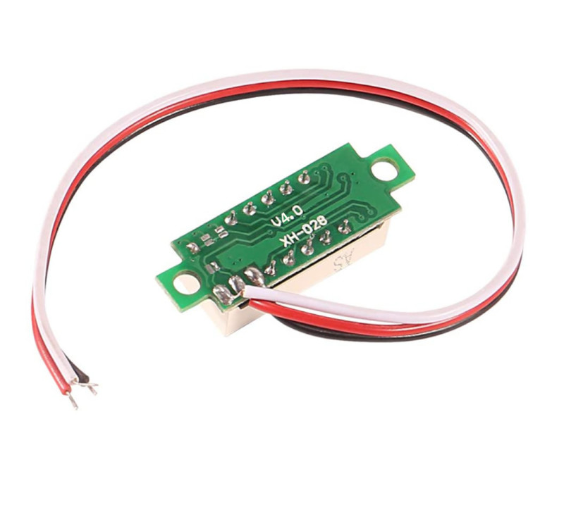 Voltmeter 0.28' 0-100V Red
