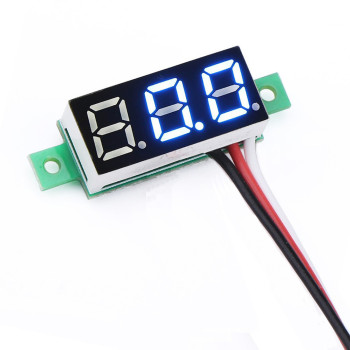 Voltmeter 0.28' 0-100V Blue