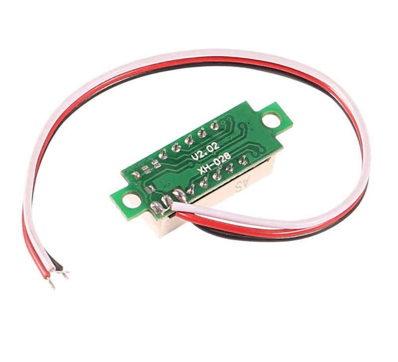 Voltmeter 0.28' 0-100V Blue