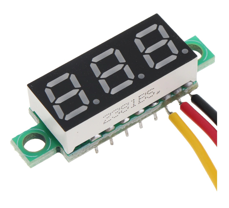 Voltmeter 0.28' 0-100V Blue