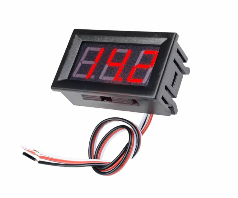Voltmeter 0.56' 0-100V Red