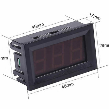 Voltmetre 0.56' 0-30V Kırmızı