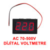 0.56' AC 70-500V Digital Red Voltmeter