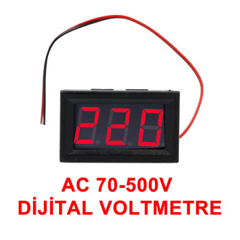 0.56' AC 70-500V Digital Red Voltmeter