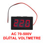 0.56' AC 70-500V Digital Red Voltmeter