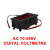 0.56' AC 70-500V Digital Red Voltmeter