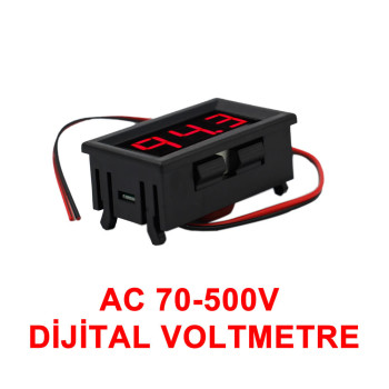 0.56' AC 70-500V Digital Red Voltmeter