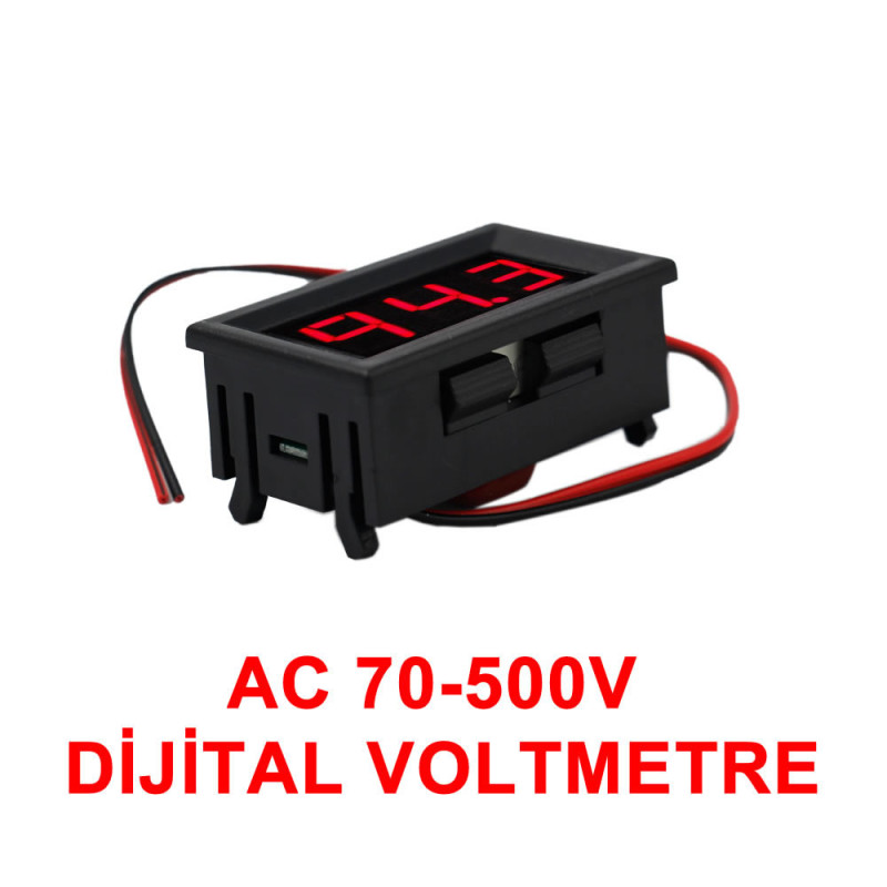 0.56' AC 70-500V Digital Red Voltmeter