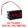 0.56' AC 70-500V Digital Red Voltmeter