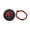 4-100V Dc Voltmeter Red Round