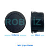 4-100V Dc Voltmeter Red Round